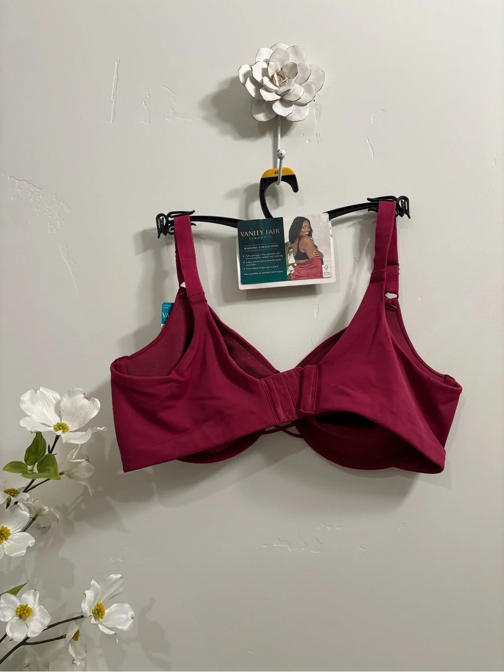 Smooth Side and Back Bra in Deep Wine